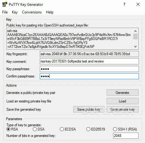 PuTTY Key Generator (PuTTYgen)