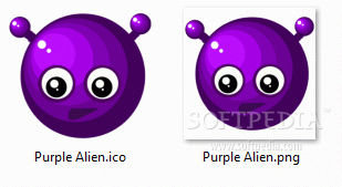 Purple Alien Icon