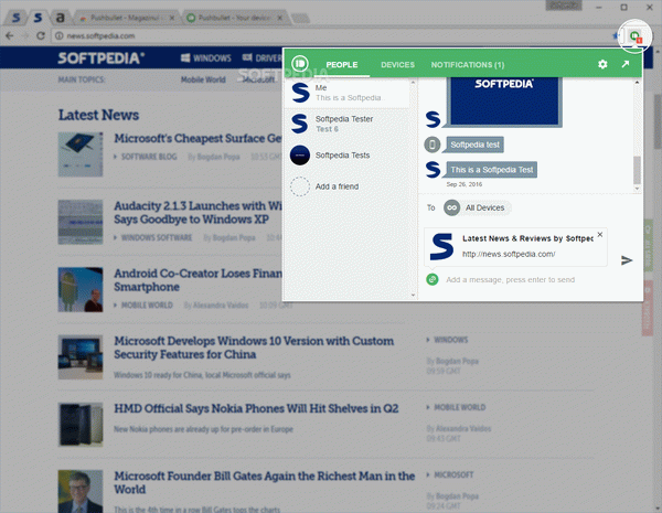 Pushbullet for Chrome