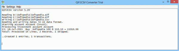 QIF2CSV Converter