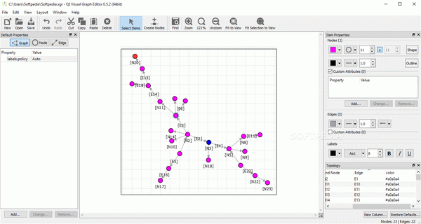 Qt Visual Graph Editor