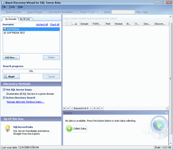 Quest Discovery Wizard for SQL Server