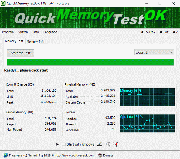 QuickMemoryTestOK