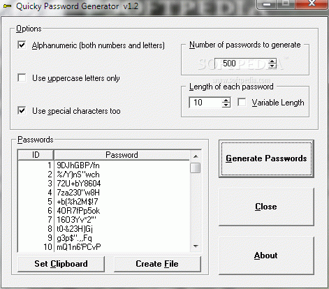Quicky Password Generator Free