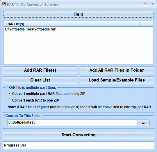 RAR To Zip Converter Software