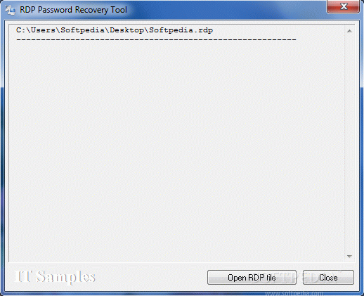 RDP Password Recovery Tool