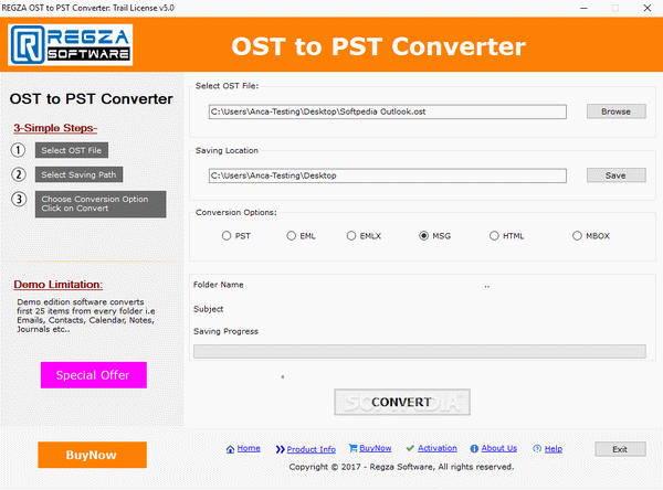 REGZA OST to PST Converter