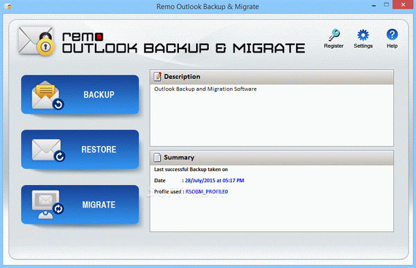 REMO Outlook Backup & Migrate