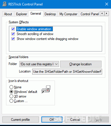 RESTrick Control Panel