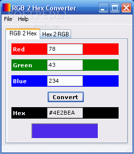 RGB 2 Hex Converter