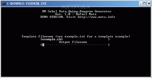 RM Cobol Data Entry Program Generator