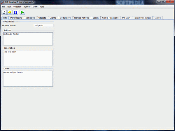 RML Module Editor