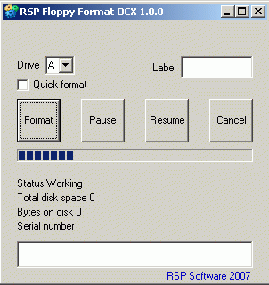 RSP Floppy Format OCX