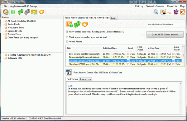 RSS Desktop Aggregator