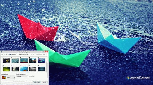 Rain Windows 7 Theme