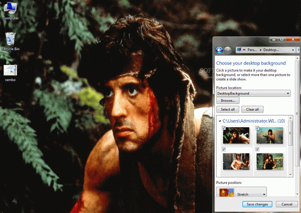 Rambo Windows 7 Theme