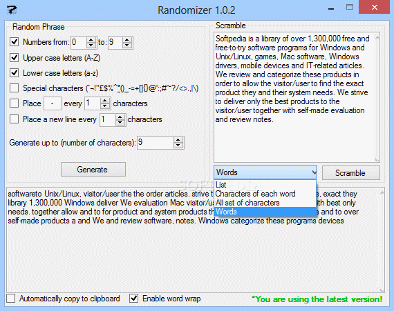 Randomizer (formerly Random Phrase Generator)