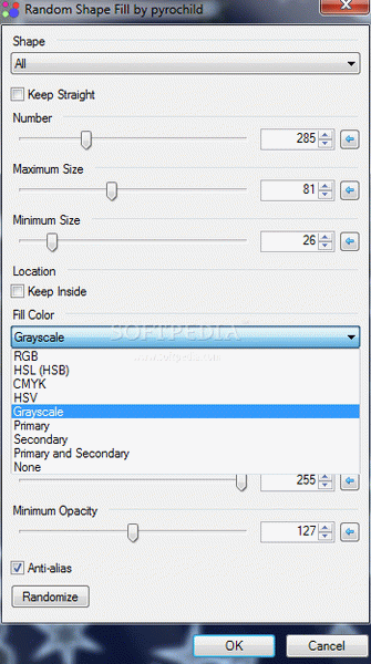 Random Shape Fill