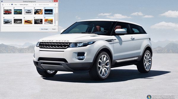 Range Rover Evoque Windows 7 Theme