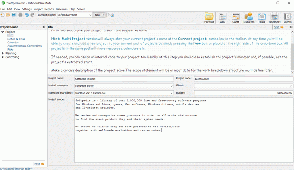 RationalPlan Multi Project