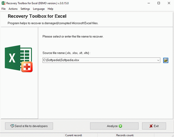 Recovery Toolbox for Excel