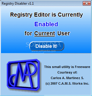 Regedit Disabler