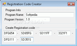 Registration Code Creator