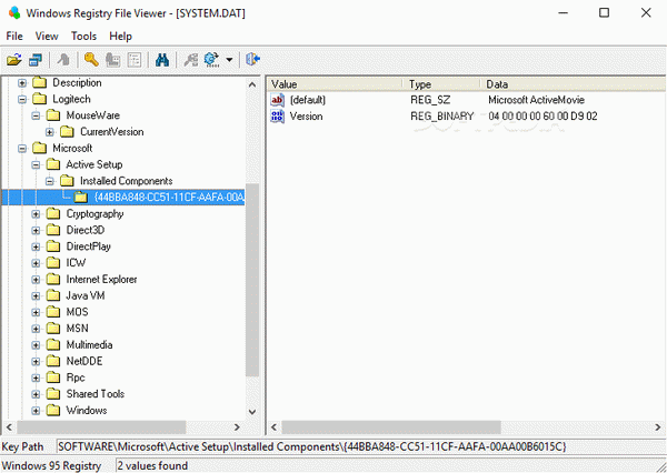 Windows Registry File Viewer
