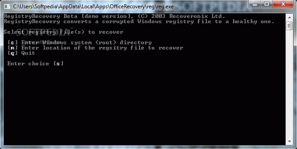 Recovery for Windows Registry