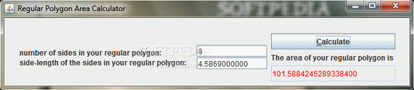 Regular Polygon Area Calculator