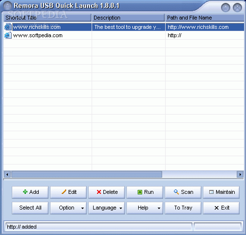 Remora USB Quick Launch