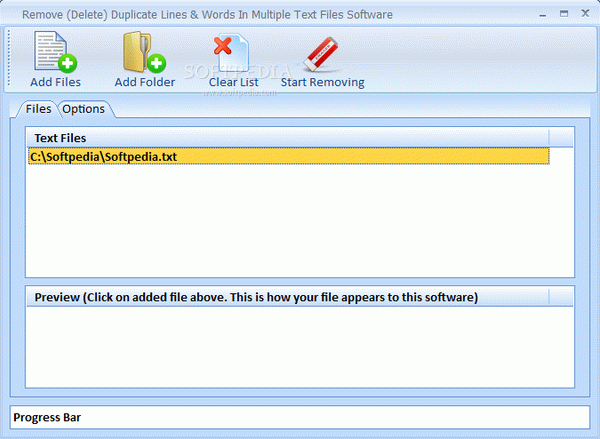 Remove (Delete) Duplicate Lines & Words In Multiple Text Files Software