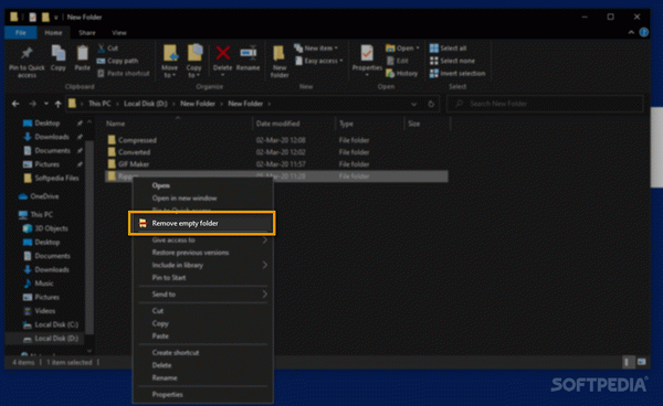 Remove Empty Folder