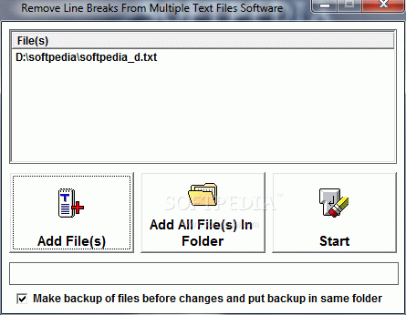 Remove Line Breaks From Multiple Text Files Software