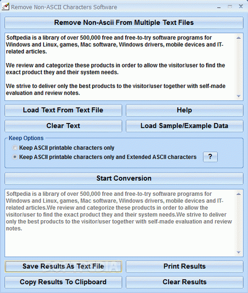 Remove Non-ASCII Characters Software