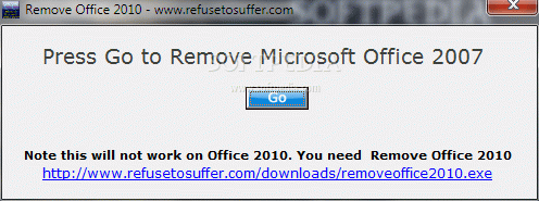 Remove Office 2007