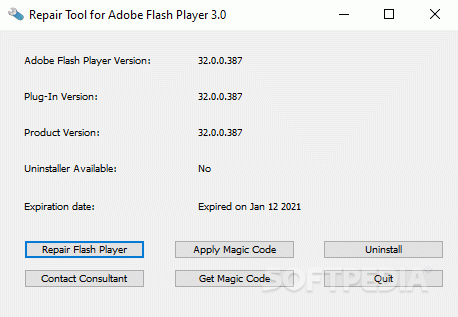 Repair Tool for Adobe Flash Player