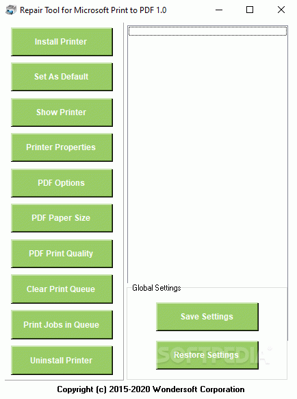 Repair Tool for Microsoft Print to PDF