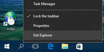 Restart Explorer