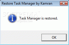 Restore Task Manager