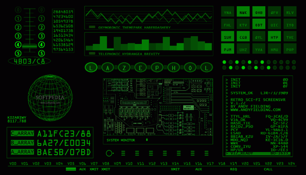 Retro Sci-Fi Screensaver