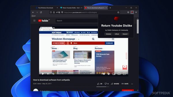 Return Youtube Dislike for Firefox