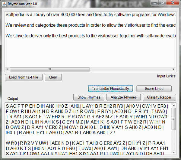 Rhyme Analyzer