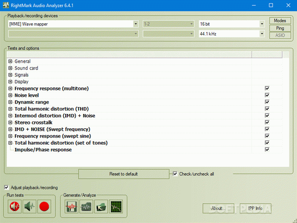 RightMark Audio Analyzer