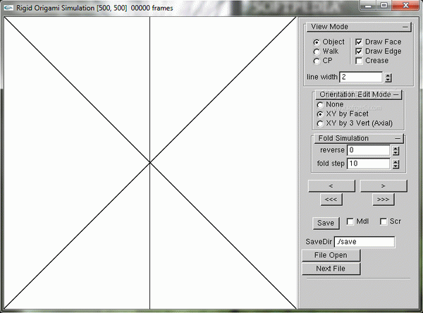 Rigid Origami Simulator