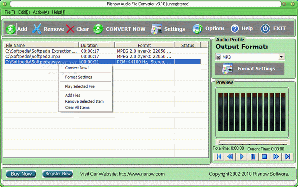 Risnow Audio File Converter