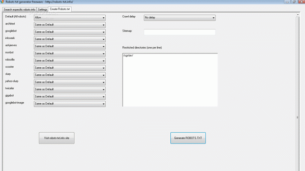 Robots txt generator