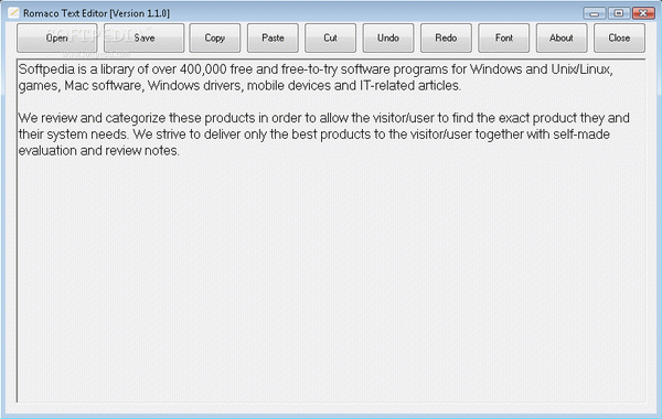 Romaco Text Editor