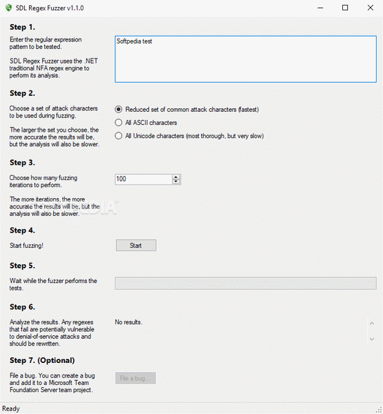 SDL Regex Fuzzer