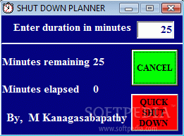 SHUT DOWN PLANNER